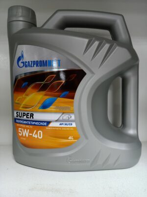 Моторное масло GAZPROMNEFT SUPER 5W-40 4 л. │SG/CD   (1/4)