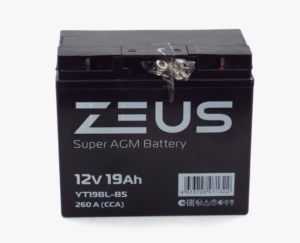 Аккумулятор ZEUS SUPER AGM 19Ah [СТ1220.1 YT19BL-BS, AGM12-18] (185*81*170) о/п