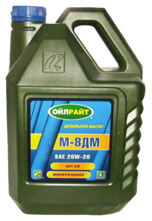 Масло моторное минеральное OILRIGHT  М-8ДМ 20W-20 5 л.