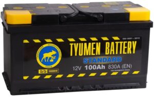 Аккумуляторная батарея 6СТ-100L CA/CA TYUMEN BATTERY STANDARD п.п. 830 A (352*175*192)