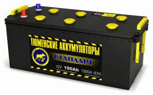 Аккумулятор TYUMEN BATTERY STANDARD 6СТ-190.4 Ah (1320 A) (518*228*238) Конус п/п