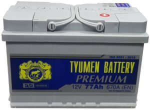 Аккумуляторная батарея 6СТ-77 LR CA/CA TYUMEN BATTERY "PREMIUM" о.п. 680 A (278*175*190)