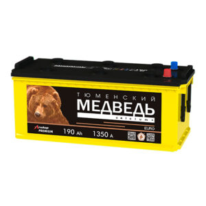 Аккумулятор Тюменский МЕДВЕДЬ 6СТ-190.4 Ah (1350 A) (518*228*238) Конус п/п
