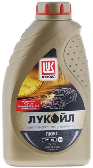 Масло моторное синт.5w40 ЛУКОЙЛ ЛЮКС 1л (SN/CF) /кор.12шт/