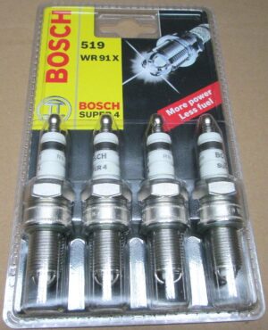 Свеча зажигания  BOSCH WR91X SUPER-4 шт 0242222802