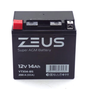 Аккумулятор ZEUS SUPER AGM 14Ah 200 A [YTX14L-BS] (150*87*145) о/п