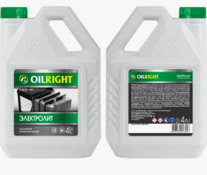 Электролит OILRIGHT 4 л плотность 1.28 (1/4)